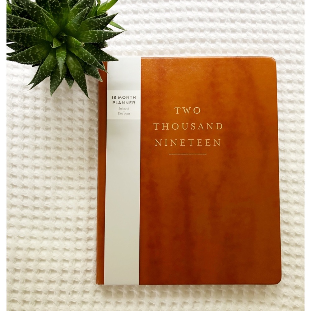 Brown & Gold 2018-2019 Planner